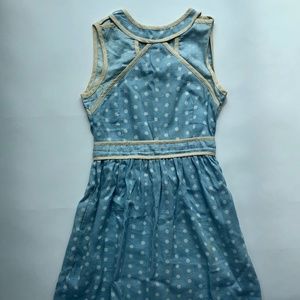 Dear Creatures Blue/White Polka Dot Mini Dress